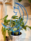 Cat Silhouette on Moon Trellis