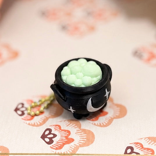 Mini Cauldron Fidget Clicker & Keychain| 3D-Printed Magical Desk Accessory