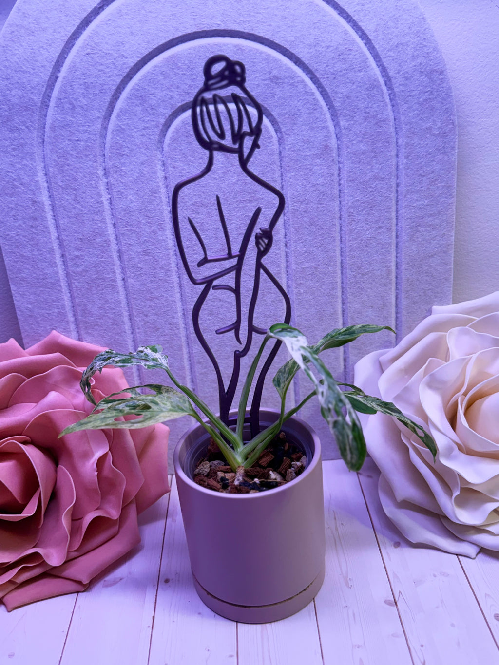 Goddess Figure Plant Trellis