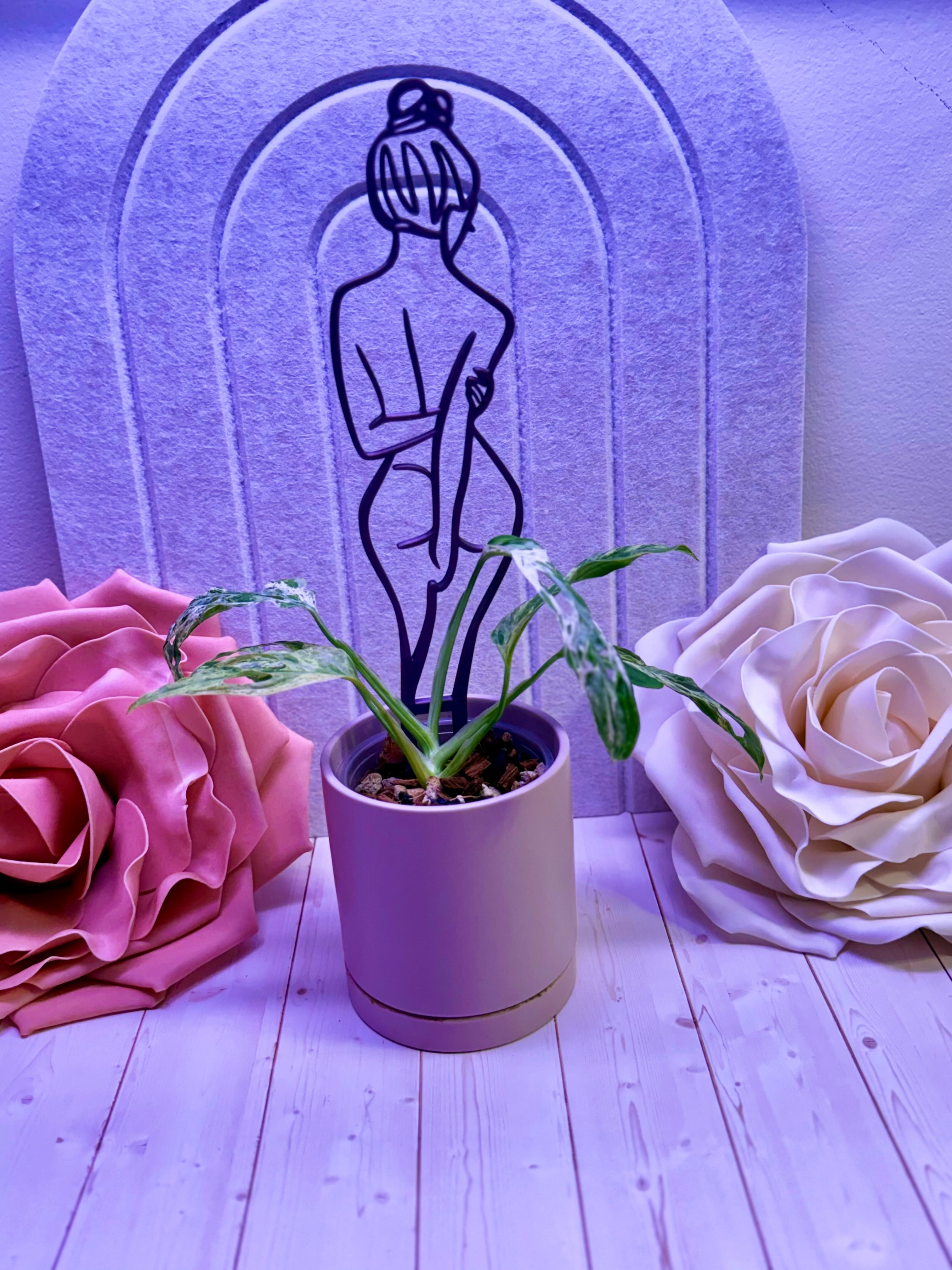 Goddess Figure Plant Trellis