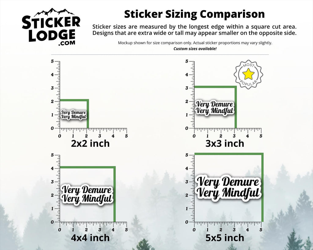 Very Demure Very Mindful Vinyl Sticker