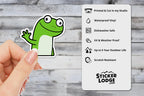 Lizard Meme Vinyl Sticker