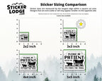 Please Be Patient With Me Im From The 1900s Vinyl Sticker