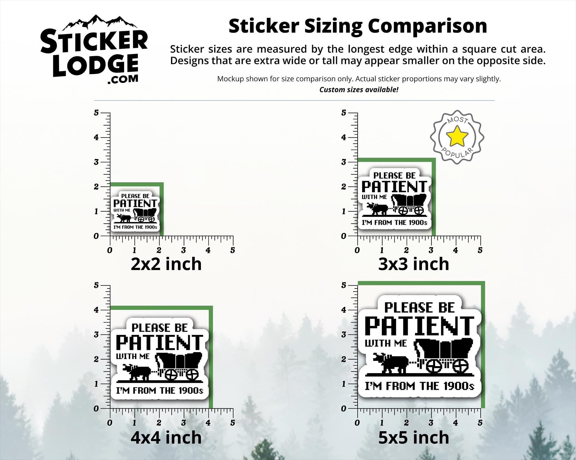Please Be Patient With Me Im From The 1900s Vinyl Sticker