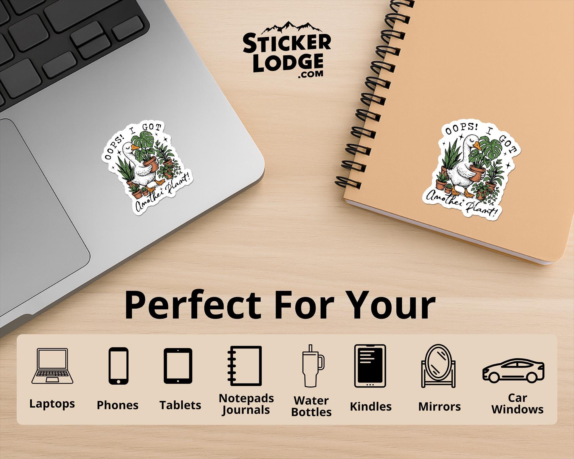 Oops I Got Another Plant Vinyl Sticker