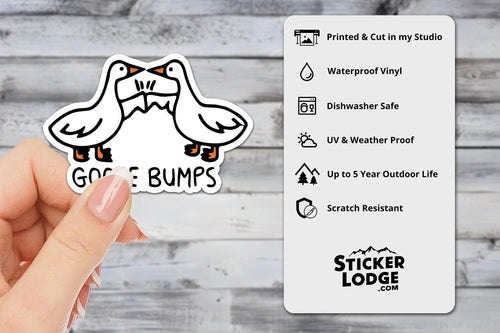 Goose Bumps Vinyl Sticker