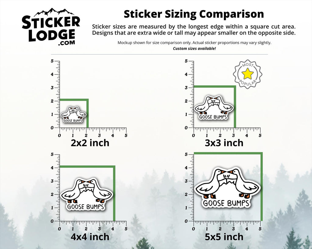 Goose Bumps Vinyl Sticker