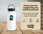 Northern Lights in a Jar Vinyl Sticker