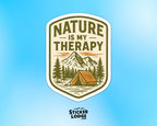 Nature Is My Therapy Vinyl Sticker